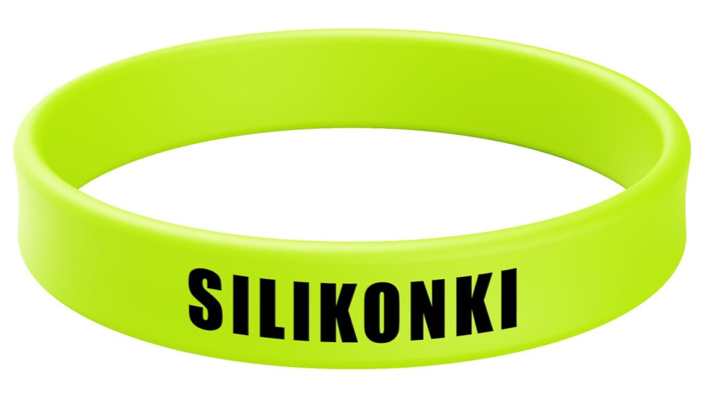 Opaska silikonowa z fluorescencyjna