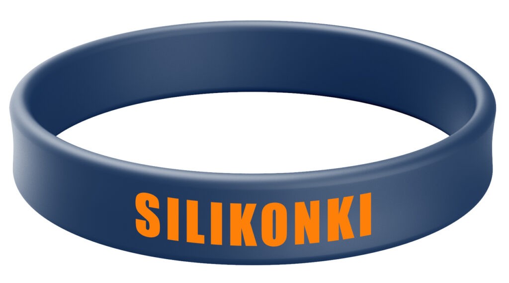 Opaska silikonowa z nadrukiem