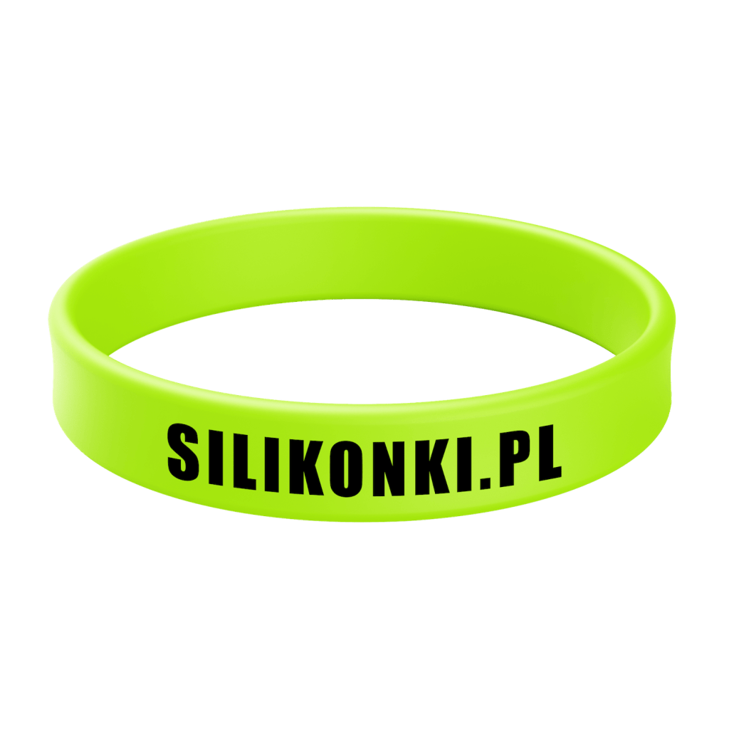 Opaska silikonowa z fluorescencyjna z nadrukiem