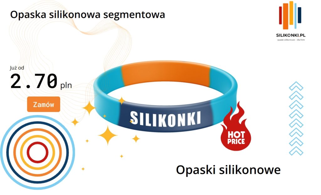 Opaska silikonowa segmentowa do zastosowań sportowych