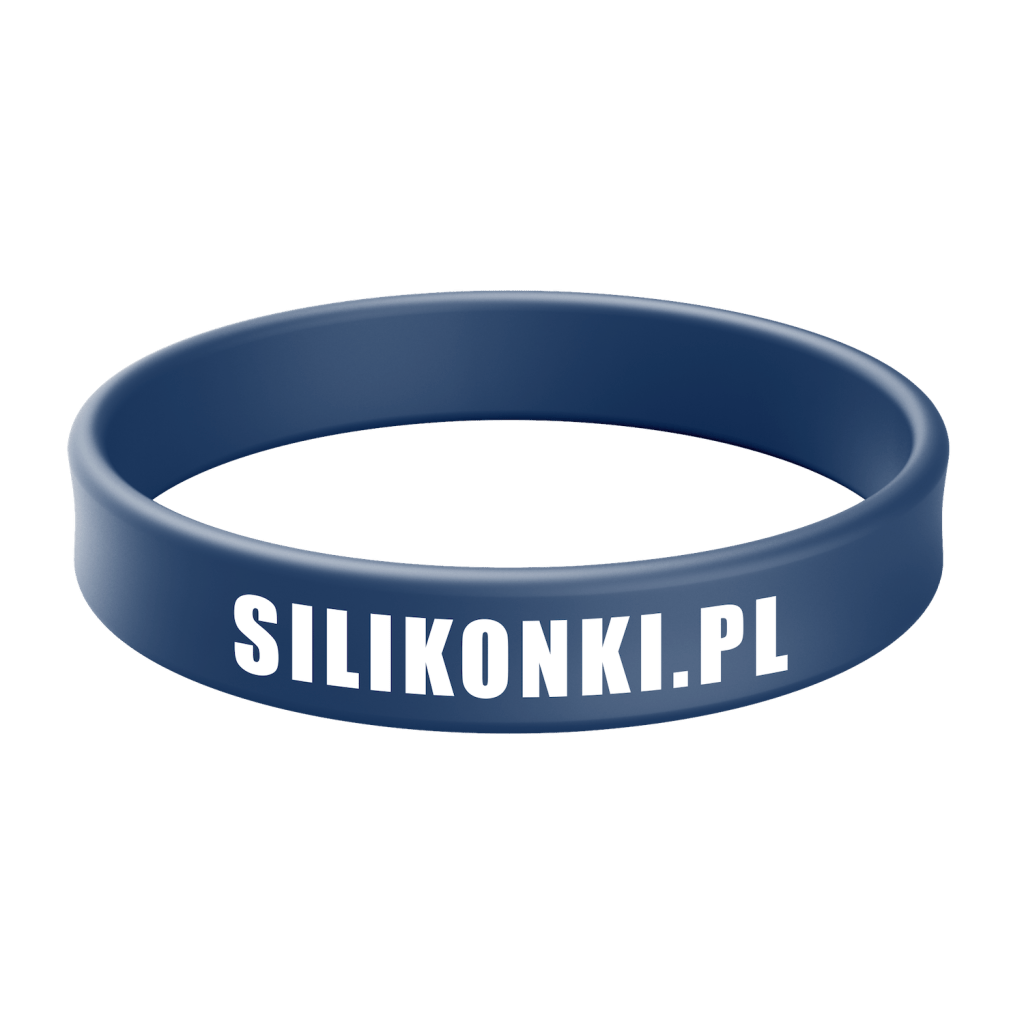 Opaska silikonowa z nadrukiem 1 kolor