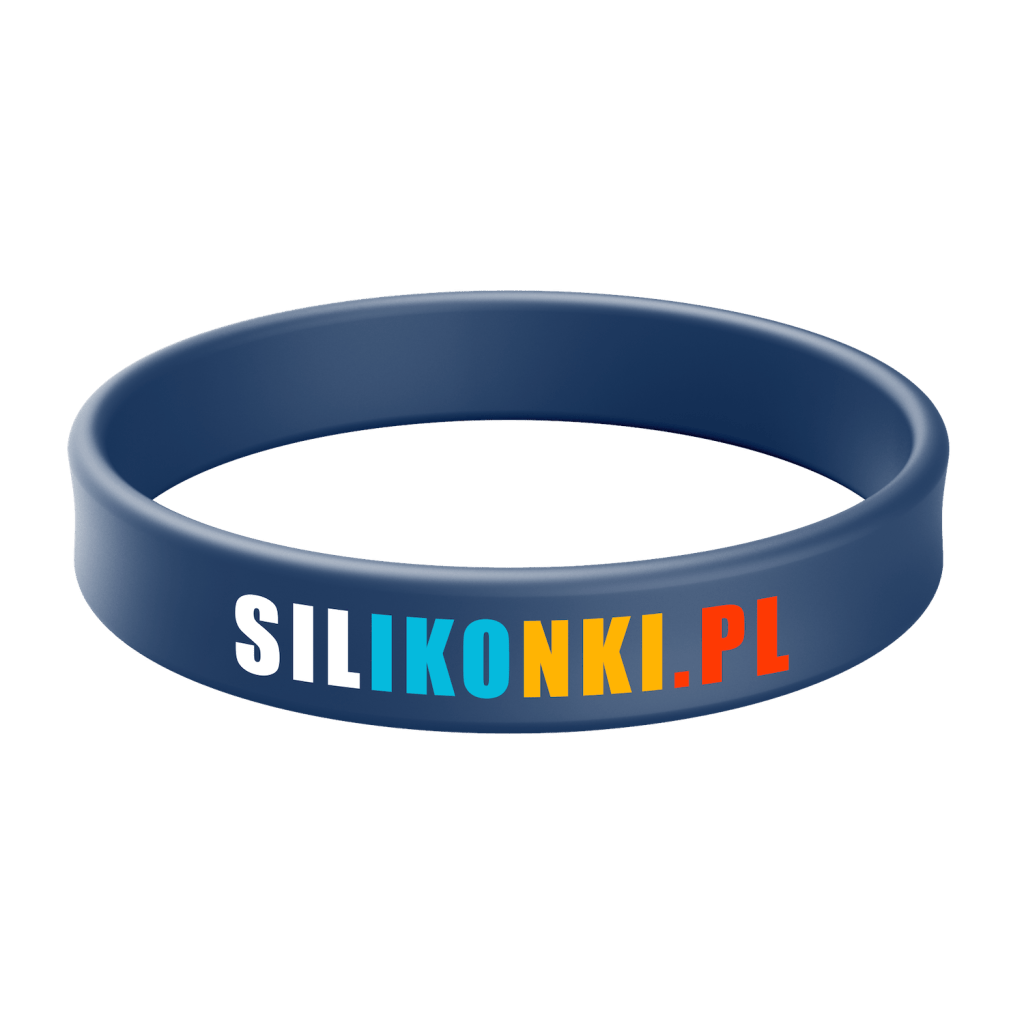 Opaska silikonowa z nadrukiem 4 kolory