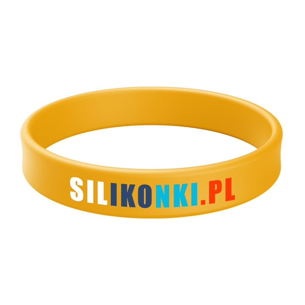 Opaska silikonowa z nadrukiem 4 kolory