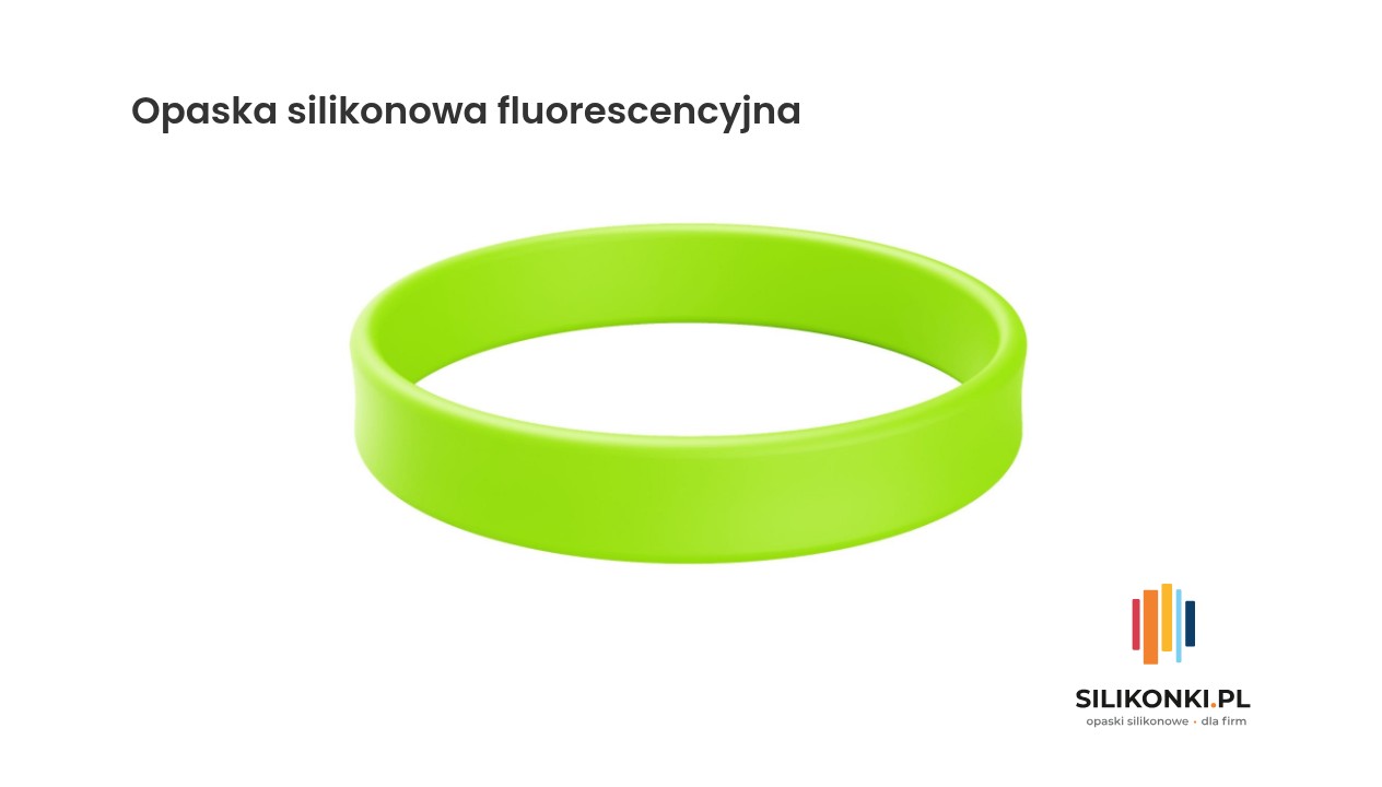 Opaska silikonowa fluorescencyjna dostępna w wielu kolorach
