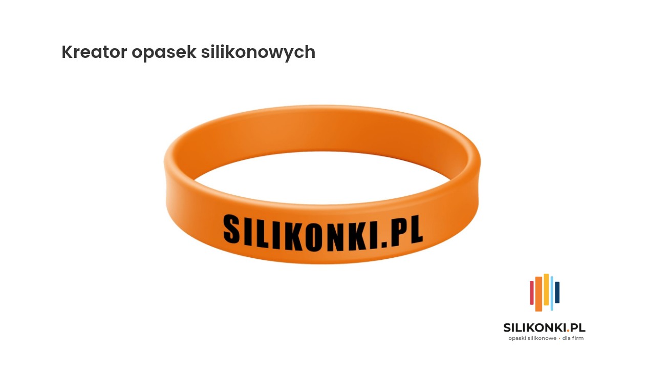 Wizualizacja kreatora opasek silikonowych