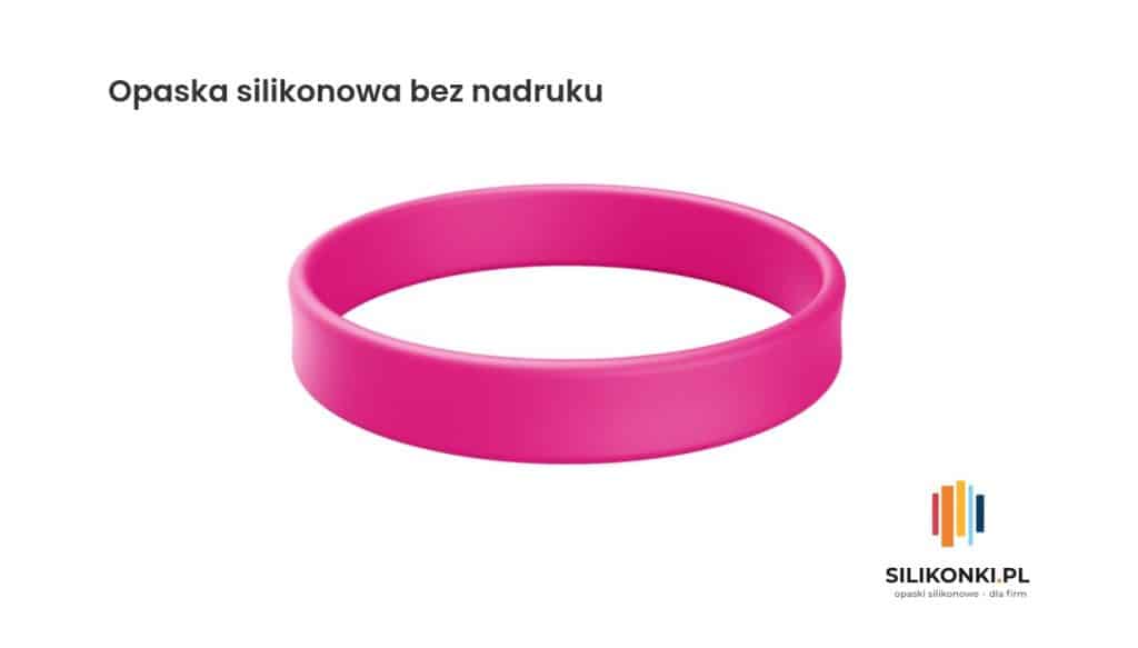 Opaska silikonowa bez żadnego nadruku