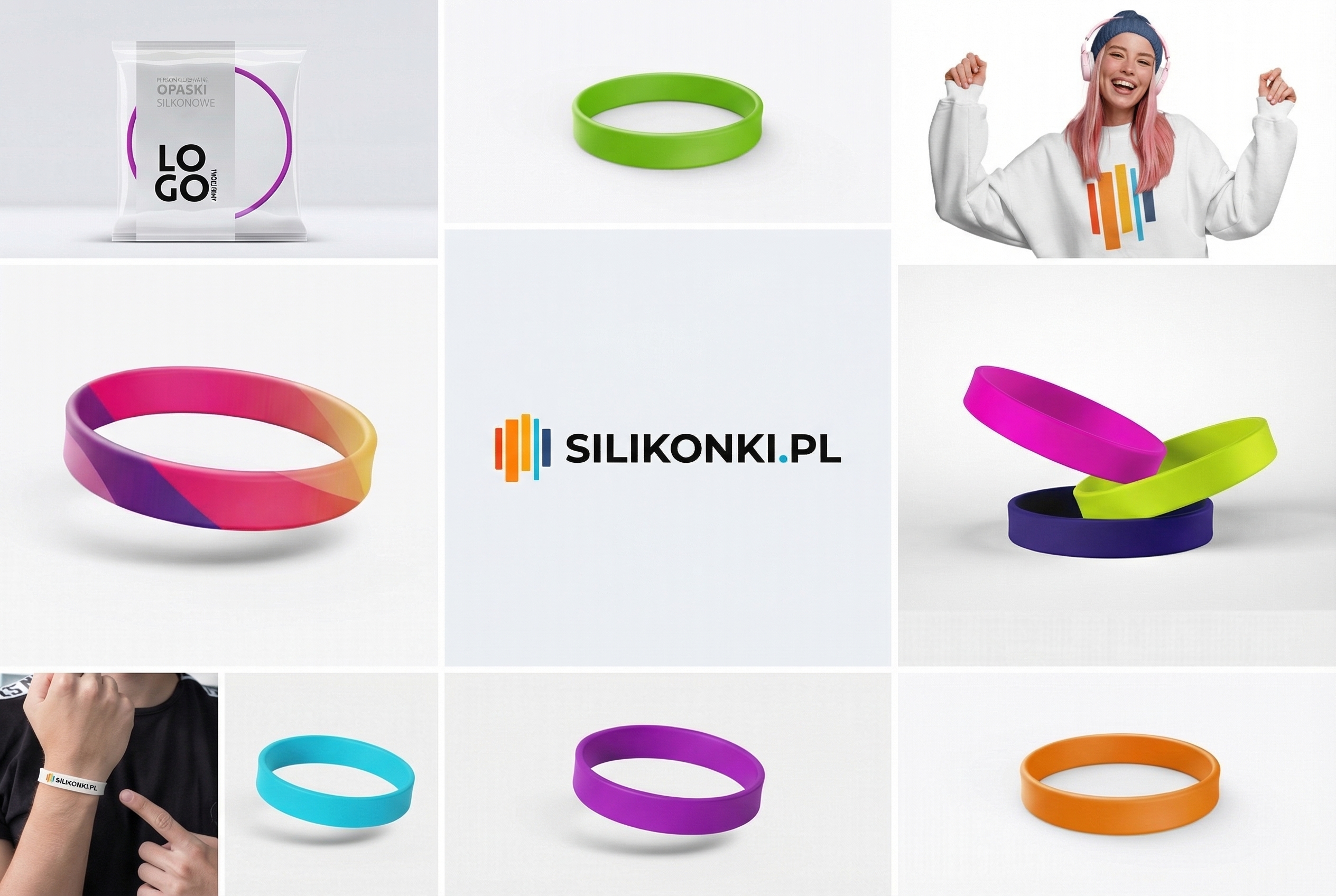 wybór opasek silikonowych